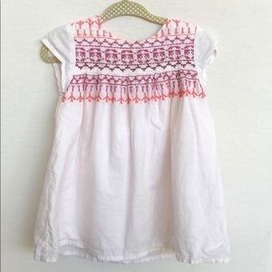 Baby Gap Pale Pink Dress with Embroidery